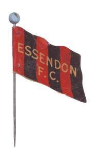 1908 Wills "Football Flags Shaped with Pin" [1/27] - Essendon ("Havelock" on reverse). Fair/G.