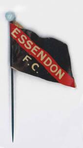 1908 Wills "Football Flags Shaped with Pin" [1/27] - Essendon Town ("Capstan" on reverse). G/VG.