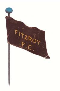 1908 Wills "Football Flags Shaped with Pin" [1/27] - Fitzroy ("Capstan" on reverse). G/VG.