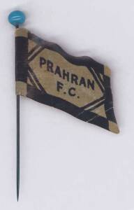 1908 Wills "Football Flags Shaped with Pin" [1/27] - Prahran ("Havelock" on reverse). G/VG.