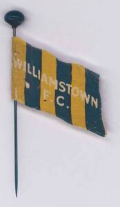 1908 Wills "Football Flags Shaped with Pin" [1/27] - Williamstown ("Havelock" on reverse). G/VG.