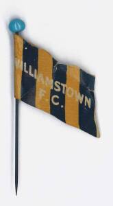 1908 Wills "Football Flags Shaped with Pin" [1/27] - Williamstown (blank on reverse). Fair/G.