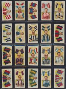 1913 Wills "Football Club Colours and Flags", complete set [28]. Fair/VG.