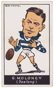 1933 Carreras (Standard Cigarettes) "Football Series" (Bob Mirams Caricatures), complete set [72]. Mainly G/VG