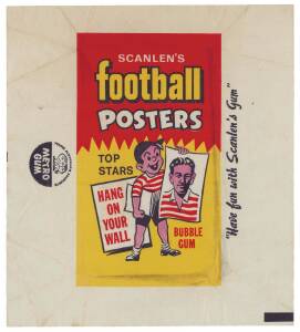 1971 "Scanlens Football Posters" wrapper, Style 2. G/VG.