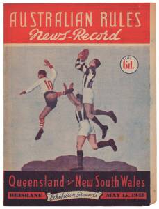 c1961-2013 "Football Records", noted Grand Finals (54) including 1966 St.Kilda v Collingwood; also few SANFL (2), WAFL (2) & VFA (15); also noted 1948 Queensland v New South Wales; 1946 Camberwell v Williamstown at Launceston (players include Albert Colli