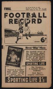 1952-54 "Football Record"s including Preliminary Finals for 1952 (Fitz v Coll) & 1954 (Melb v Geel). Fair/Good condition.