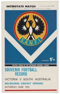 1965 "Football Record"s with home & away (13) & Victoria v South Aust. Fair/Good condition.