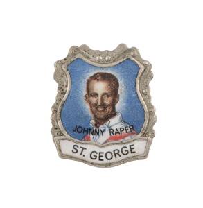 1967 Sydney Daily Mail "NRL Captains Badges" - Johnny Raper (St.George).