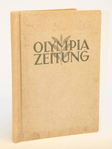 "Olympia Zeitung - Offizielles Organ der XI Olympischen Spiele 1936 in Berlin", complete set of Olympic Games newspapers, Numbers 1-30 (21 July-19 Aug.1936) [Berlin, 1936], bound together in cloth binder.