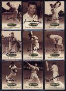 1995 Futera "The Heritage Collection - A Collection of Great Australian Cricketers", complete set [60], with 58 of the cards signed, including Don Bradman, Ray Lindwall, Neil Harvey & Graham McKenzie. VG. Numbered "267/500". - 5