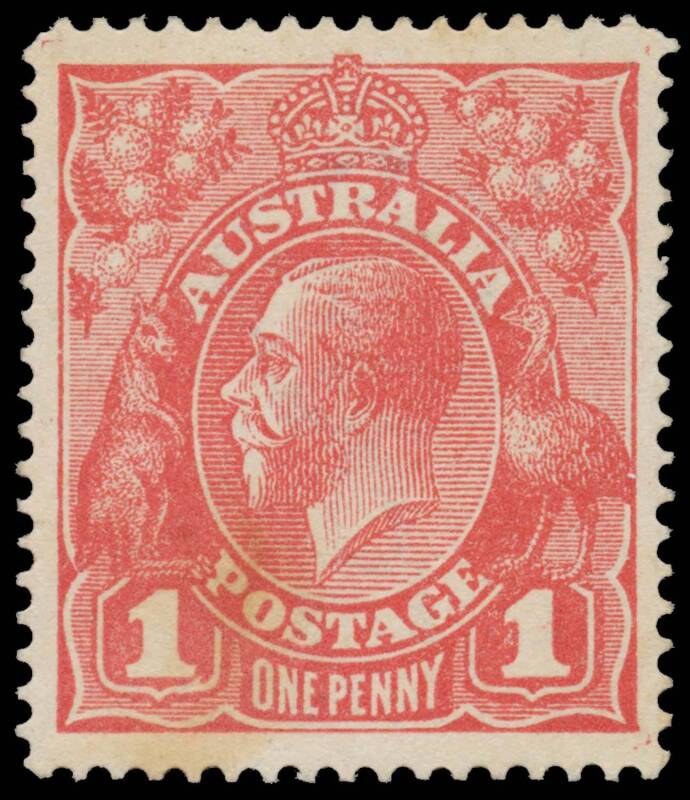 ONE PENNY RED SINGLE-LINE PERF: Plate 1: 1d carmine Die II BW #70(1)i (SG 21a), remarkably well centred, small thin at the top & light stain at lower-left, large-part o.g., Cat $25,000 £15,000). Michael Drury Certificate (2015) strangely states "no gum"!