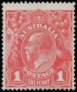 ONE PENNY RED COMB PERF SMOOTH PAPER: 1d carmine-red with Rusted (Pre-Substituted) Clich&eacute; [35] BW #71(2)k (SG 21ca), no gum, Cat &pound;16,000. Unpriced mint in the ACSC, which states at Note 7 on page 4/81 that "Mint examples are very rare..." RPSofV (1999) & 