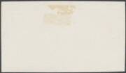 THE PERKINS BACON DIE PROOFS: State 2 die proof with a field of horizontal lines behind the King's head, two impressions in black & in rose-carmine ("carmine-rose" in the ACSC) on highly glazed thin card (reduced to 60x35mm) BW #70(DP)12G, Cat $30,000. Un - 2