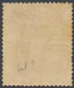 PROOFS CREATED IN AUSTRALIA: 1d in deep carmine on Victorian V/Crown Watermark Paper Perf 14 BW #70PP(4), grossly misplaced perforations, light crease & somewhat aged, Cat $15,000. Ex William Holbeach. Michael Drury Certificate (2015). [Obviously very rar - 2