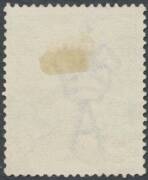 HALFPENNY GREEN COMB PERF: Electro 2: &frac12;d green with Major Cracked Electro through Oval between Kangaroo & the King BW #63(2)k, Melbourne machine cancellation largely clear of the variety, Cat $2500. - 2