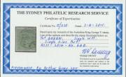 HALFPENNY GREEN SINGLE-LINE PERF: &frac12;d emerald BW #64A & &frac12;d pale green BW #64B (SG 20a), Ballarat or Melbourne machine cancellations, Cat $1900 (&pound;1100). Separate Michael Drury Certificates (2015). - 2