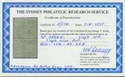 HALFPENNY GREEN SINGLE-LINE PERF: &frac12;d pale green BW #64B (SG 20a) horizontal pair, well centred, light 'DANDENONG/19OC16/VIC' cds, Cat $2000+ (&pound;1100+). Superb! A rare multiple & probably the finest of the 10 or so used pairs recorded. Michael Drury Certifi - 3