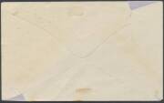 HALFPENNY ORANGE: &frac12;d orange two singles tied to a plain Sheard First Day Cover BW #66y by two superb strikes of the 'RED HILL/8NOV23/QUEENSLAND' cds being the official First Day of Issue, minor blemishes & a minor repair at lower-right of the cover, Cat $ - 2