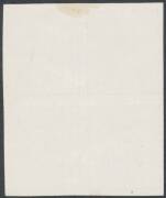 ONE PENNY RED SINGLE-LINE PERF: Plate 2: 1d plate proof block of 4 [39-40/45-46] in black & a single [40] in carmine-rose on glazed ungummed thin card BW #70PP(2)A & C both with Thin 'G', Cat $1600++ (as normal singles). Ex Greg Deleuil. (2 items) - 3