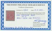 ONE PENNY RED COMB PERF SMOOTH PAPER: 1d carmine-rose Die II BW #71(1)i with the Watermark Inverted, unmounted, Cat $2750: see Note 21 at page 4/76. Michael Drury Certificate (2015), - 3