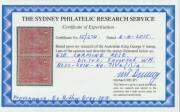 ONE PENNY RED COMB PERF SMOOTH PAPER: 1d carmine-rose Dies I-II horizontal pair BW #71(1)ia with the Watermark Inverted, unmounted, Cat $2750+: see Note 21 at page 4/76. Ex Greg Deleuil. Michael Drury Certificate (2015), - 3