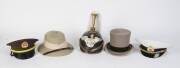 Russian military caps, Pickelhaub, pith helmet & top hat.