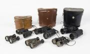 A group of antique and vintage binoculars. (15 items)