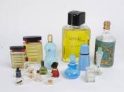 A collection perfume bottles including point of sale large display bottles, Versace L'homme, Chanel No. 5 and Paco Rabanne. (17 items). Tallest 27cm.