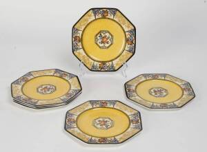 A collection of six Wedgwood octagonal shape dessert plates
