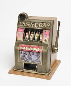 A miniature "Las Vegas" fruit machine. 31cm. 