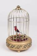 A German “singing bird in a cage” automata, 25 cm high