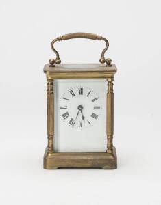 French carriage clock, late 19th/early 20th Century. 14cm