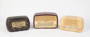 Three Bakelite radios , Circa 1930 including an Astor, Radiola & an AEG Hotpoint.