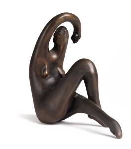 TOM FANTL: Bronze nude edition 2/7, signed and dated 1977