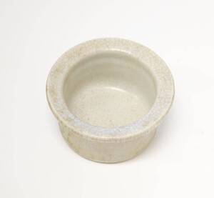 A small Vietnamese blue-ish white glaze miniature basin, 12-14th century, 5cm high, 13cm diameter 