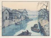 Five Japanese prints by Yoshida, 20th Century. 26x19cm to 35x27cm - 2