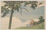 Two Japanese prints by Hasui Kawase (1883-1957).  39.5 x 27.8cm - 2