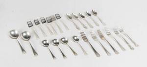 A collection of American silver cutlery