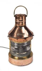 A masthead lantern (electrified). 53cm. 