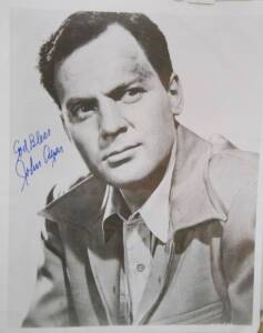 A COLLECTION OF AUTOGRAPHED FILM STILLS/ PUBLICITY PHOTOS: Including Michael J. Fox & Christopher Lloyd, Don Bradman, George Burns, James Caan, Nicholas Cage, Ron Clarke, Greg Chappell, Harry Connik Jr., Gail Davis, Sammy Davis Jr., Danny De Vito, Celine 