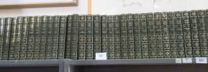 CHARLES DICKENS Complete Works Centenary Edition set of books with attractive gilt embossed green leather covers.