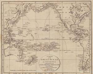 PACIFIC ISLANDS MAPS, c1799-1920 collection (25), noted "A Chart of the Great Ocean or South Sea" [London, 1799]; 'Oceanie ou Cinquieme Partie Du Monde' by Brue [Paris, 1814].