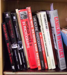 THE CAMERA & WAR: A collection of mostly hard cover large format books (11 items).