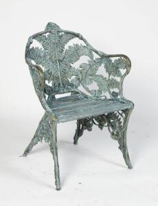 A Coalbrookdale single chair 'Fern design'