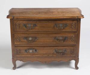 A Regency style oak commode, 20th century. 97 cm wide, 45 cm deep, 78 cm high