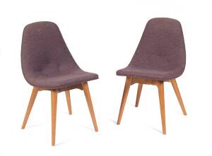 A set of 6 Grant Featherston D350 dining chairs designed 1951. 