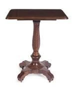 An antique mahogany wine table, Circa 1840's. 68cm high, 59cm wide, 45cm deep. 