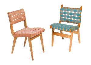 Douglas Snelling designed chairs. 1960's Australian chair with original label plus later huon pine version (2 items)