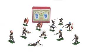 Zulu War collection of hand painted lead soldiers by Trophy Miniatures including battlements, carts etc. 140+ pieces 